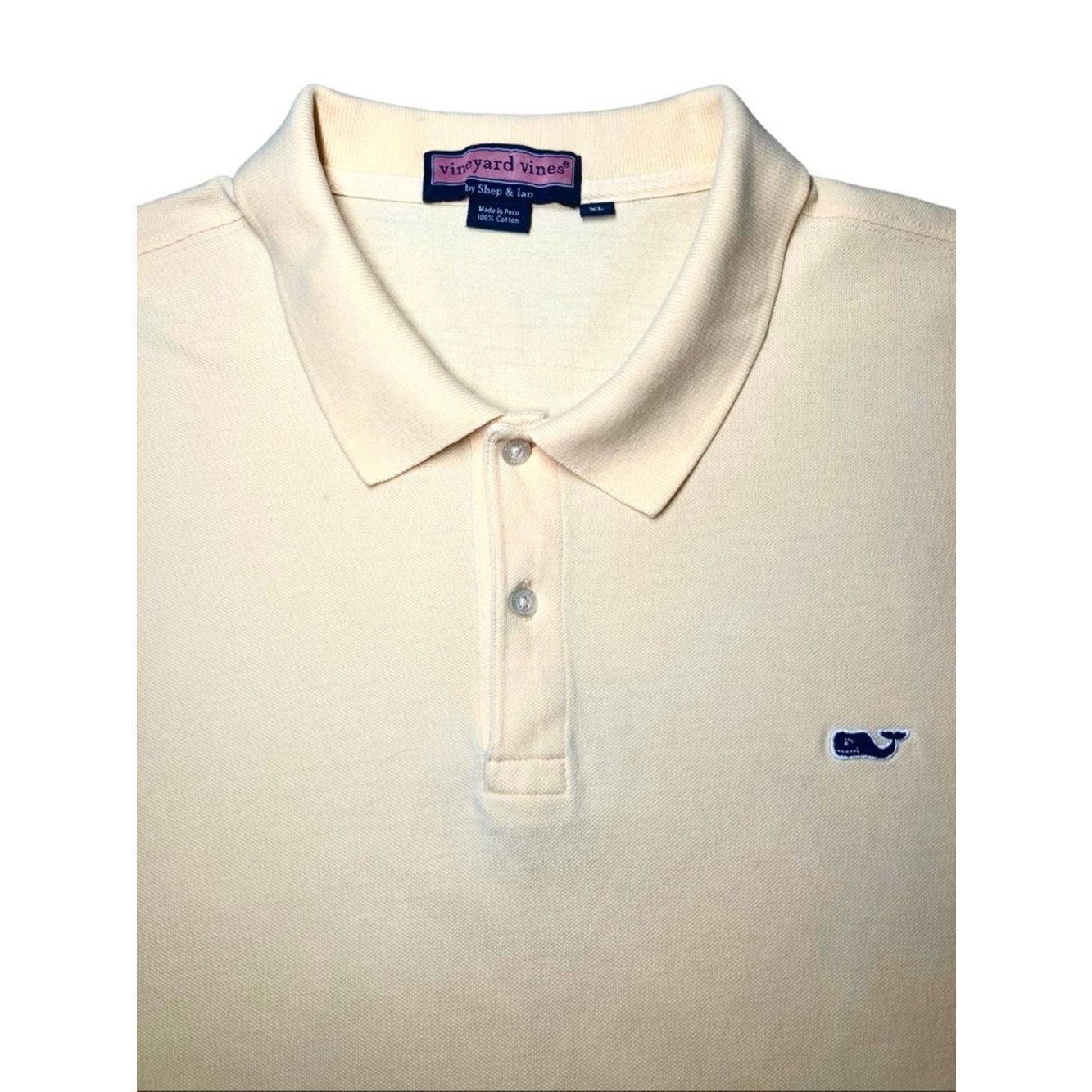 Vineyard Vines Polo In Butter Yellow Men’s Xl